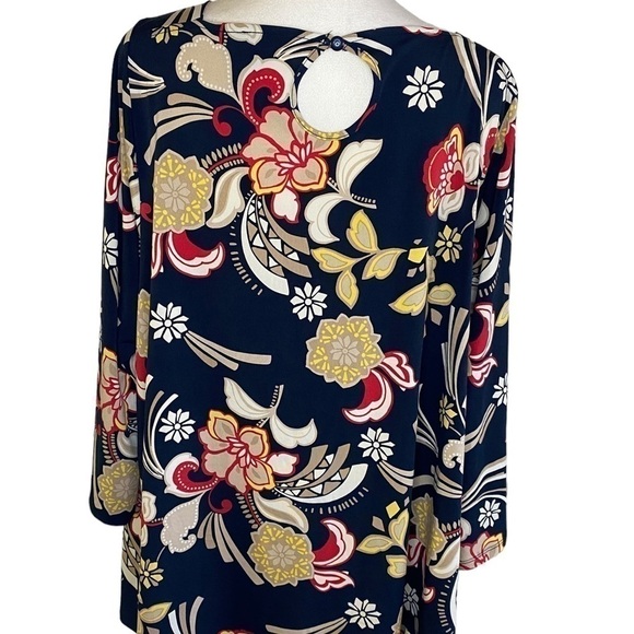 Lane Bryant Womens Multicolored Floral Boho Casual Plus Size Tunic Blouse 18/20 - Picture 6 of 11